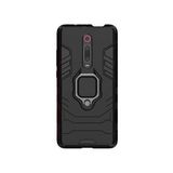 Microcase Xiaomi Redmi K20 Batman Serisi Yüzük Standlı Armor Kılıf - Siyah