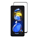 Microcase Xiaomi Redmi Note 11T Pro Plus Tam Kaplayan Çerçeveli Tempered Ekran Koruyucu - Siyah