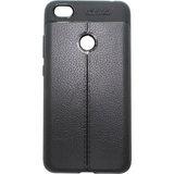 Microcase Xiaomi Redmi Note 5A Prime Leather Effect Silikon Tempered Cam + Kılıf