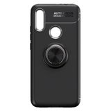 Microcase Xiaomi Redmi Note 7 Focus Serisi Yüzük Standlı Siyah Silikon Kılıf