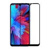 Microcase Xiaomi Redmi Note 7S Tam Kaplayan Çerçeveli Tempered Ekran Koruyucu - Siyah