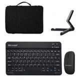 Microcase Xiaomi Redmi Pad 2 11 inch Uyumlu Tablet Çanta+Türkçe Bluetooth Klavye+Mouse+Tablet Standı-Siyah AL8128