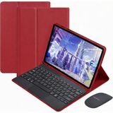 Microcase Xiaomi Redmi Pad 2 Pro 12.1 Inch Tablet Uyumlu Bluetooth Touchpad Klavye+Bluetooth Mouse+Standlı Kılıf-Bkk7 - Kırmızı