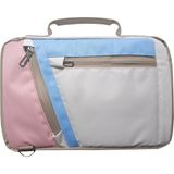 Microcase Xiaomi Redmi Pad Se 8.7 Inch Tablet Için Omuz Askılı El Tutacaklı Universal Sleeve Taşıma Çantası AL4346 Pembe Mavi Krem
