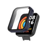 Microcase Xiaomi Redmi Watch 2 Lite Gl Ekran Korumalı Sert Slim Rubber Kılıf - Mavi