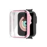 Microcase Xiaomi Redmi Watch 2 Lite Gl Önü Kapalı Tasarım Yumuşak Silikon Kılıf - Pembe