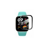 Microcase Xiaomi Redmi Watch 3 Active 1.83 inch Tam Kaplayan Kavisli Ekran Koruyucu 3D Pet Film - Siyah AL3385