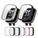 Microcase Xiaomi Redmi Watch 3 Ekran Korumalı Sert Rubber Kılıf - -AL3173 (Siyah)