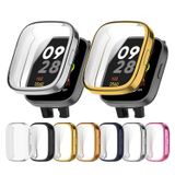 Microcase Xiaomi Redmi Watch 3 Önü Kapalı Silikon Kılıf - AL3173 (Mavi)