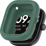 Microcase Xiaomi Redmi Watch 4 Önü Açık Tasarım Silikon Kılıf - AL3172 (Koyu Yeşil)