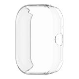 Microcase Xiaomi Redmi Watch 4 Önü Kapalı Silikon Kılıf - AL3173 (Şeffaf)