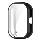 Microcase Xiaomi Redmi Watch 4 Önü Kapalı Silikon Kılıf - AL3173 (Siyah)