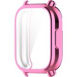 Microcase Xiaomi Redmi Watch 5 Active Için Önü Kapalı Silikon Kılıf - AL3173 - Parlak Pembe