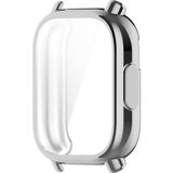 Microcase Xiaomi Redmi Watch 5 Lite için Önü Kapalı Silikon Kılıf - AL3173 (GÜMÜŞ)
