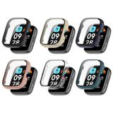 Microcase Xiaomi Watch 3 Active 1.83 inch Ekran Korumalı Sert Rubber Kılıf - AL3173 (Pembe)