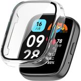 Microcase Xiaomi Watch 3 Active 1.83 inch Ekran Korumalı Sert Rubber Kılıf - AL3173 (Şeffaf)