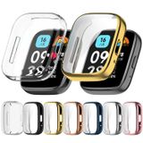 Microcase Xiaomi Watch 3 Active 1.83 inch Önü Kapalı Silikon Kılıf - AL3173 (Gümüş)