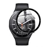 Microcase Xiaomi Watch S1 1.43 inch Tam Kaplayan Kavisli Ekran Koruyucu 3D Pet Film - Siyah
