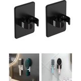 Microcase Yapışkanlı Duvara Monte Tarak Fırça Tutucu ASKILIK-AL4941 2 Adet - Siyah