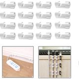 Microcase Yapışkanlı Kablo Sabitleyici Düzenleyici Çok Amaçlı Kablo Toparlayıcı Klips SET-AL4552 16 Adet - Beyaz