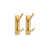 Microcase Yapışkanlı Metal Banyo Mutfak Eşya Havlu VB Ürün Askılığı Gold 2 Adet AL002