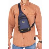 Microcase YB Collection Unisex Body Bag Su Geçirmez Kumaş Kulaklık Çıkışlı Çapraz Omuz Göğüs Çantası Lacivert AL3872