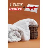 Microfiber Biyeli Tek Kişilik Yorgan 155 X 215 + 1 Yastık Hediye ! 155 X 215