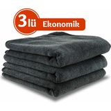 Microlüks Tank Bezi 50X70 cm Süper Emici Kalın Mikrofiber Havlu, Oto Kurulama ve Temizlik Bezi (3lü Paket)