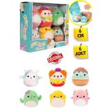 Micromallows Squishmallows Mini Yumuşak Peluş Oyuncak 6 Lı Figür Seti - 6 cm - Model - 1
