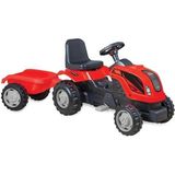 Micromax MMX00343 Pedallı Kırmızı Römorklu Çocuk Traktör