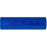 Micron 1200 Mah 3.7 V 18650 Li-Ion Şarj Edilebilir Pil Başlıksız - 1 Adet