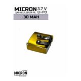 Micron 3.7V 30mAh Lityum Polimer (Li-Po) Şarj Edilebilir Pil 400909 (9×9×4 mm)