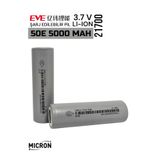 Micron Eve 21700 50E 3.7V 5000 Mah Li-Ion Şarj Edilebilir Pil – Yüksek Kapasiteli Lityum Iyon Batarya
