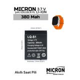 Micron Lq-s1 Akıllı Saat Bataryası 3.7v 380mah Dz09 - Gt08 - V8 - A1 Uyumlu Saat Pili Lqs1 Pil 2025 Üretim