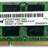 Micron MT16JSF51264HZ-1G4D1 4 GB DDR3 1333 MHz CL9 Notebook Ram