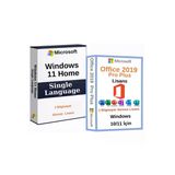 Mıcrosoft Office 2019 Pro Plus Lisans Süresiz + Windows 11 Home Single Language Lisans Süresiz - Sms Teslim.