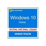 Microsoft Windows 10 Home Dijital Lisans Anahtarı 1 Pc
