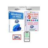 Mıcrosoft Windows 10 Pro Lisans Süresiz,Office 2019 Pro Plus Lisans Süresiz,Sms Teslim.