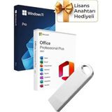 Microsoft Windows 11 + Office 2021 Pro Plus Kurulum Dosyalı USB Bellek 64GB (Lisans Anahtarı Hediyeli) - Fiyatı, Yorumları