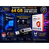 Microsoft Windows 11 Pro + Office 365 (5 Kullanıcı)| 64 GB Bootable USB Freedos Uygun