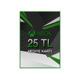 Microsoft Xbox Hediye Kartı 25 Tl Şeffaf