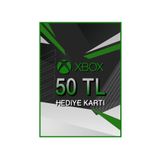 Microsoft Xbox Hediye Kartı 50 Tl Şeffaf