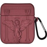 Microsonic Air-Podss 1. Nesil / 2. Nesil Kılıf Cartoon Figürlü Silikon - Bordo - Lacivert - AirPods 1 / 2