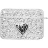 Microsonic Air-Podss Pro 2.nesil Kılıf Glitter Shiny Gümüş - AirPods Pro 2. Nesil