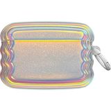 Microsonic Air-Podss Pro Kılıf Zigzag Hologram Çok Renkli - AirPods Pro