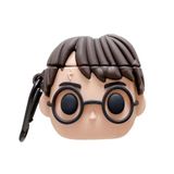 Microsonic AirPods 1. Nesil / 2. Nesil için Kılıf Cartoon Figürlü Silikon Crtn-Fgr-Hry-Pttr [AirPods 1/2 ile Uyumlu Kılıf - Bej]
