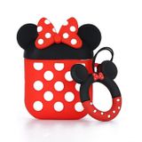 Microsonic AirPods 1. Nesil / 2. Nesil için Kılıf Cartoon Figürlü Silikon Crtn-Fgr-Mni-Fre [AirPods 1/2 ile Uyumlu Kılıf - Renkli]