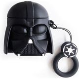 Microsonic AirPods 1. Nesil / 2. Nesil Kılıf Cartoon Figürlü Silikon Crtn-Fgr-Drth-Vdr - Black - AirPods 1 / 2