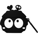 Microsonic AirPods 1. Nesil / 2. Nesil Kılıf Cartoon Figürlü Silikon Crtn-Fgr-Sswtri-Grl - Siyah - Gri - AirPods 1 / 2