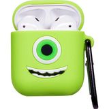 Microsonic Airpods 1. Nesil / 2. Nesil Kılıf Cartoon Figürlü Silikon Mike - Zümrüt Yeşili - AirPods 1 / 2